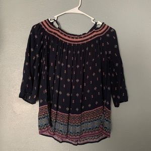 Off the shoulder shirt